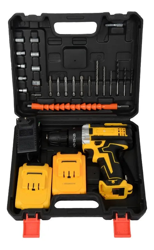 BARRENO INALAMBRICO DE DOS BATERIAS TALADRO-DESTORNILLADOR 🤯