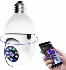 Cámara 360° forma de FOCO con WiFi  🤗